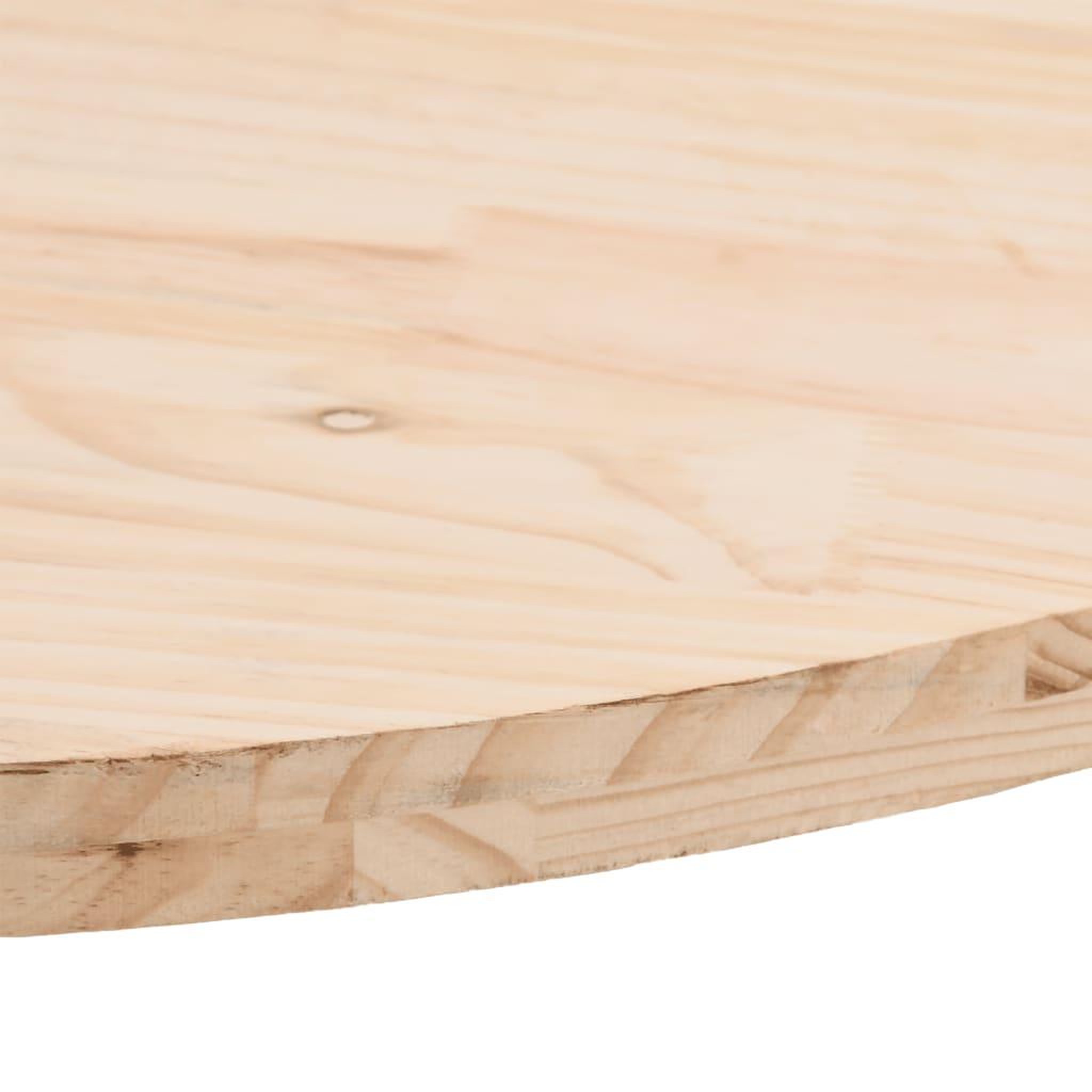 Voir la diapositive 5 : VIDAXL Dessus de table 60x30x2,5 cm bois de pin massif ovale