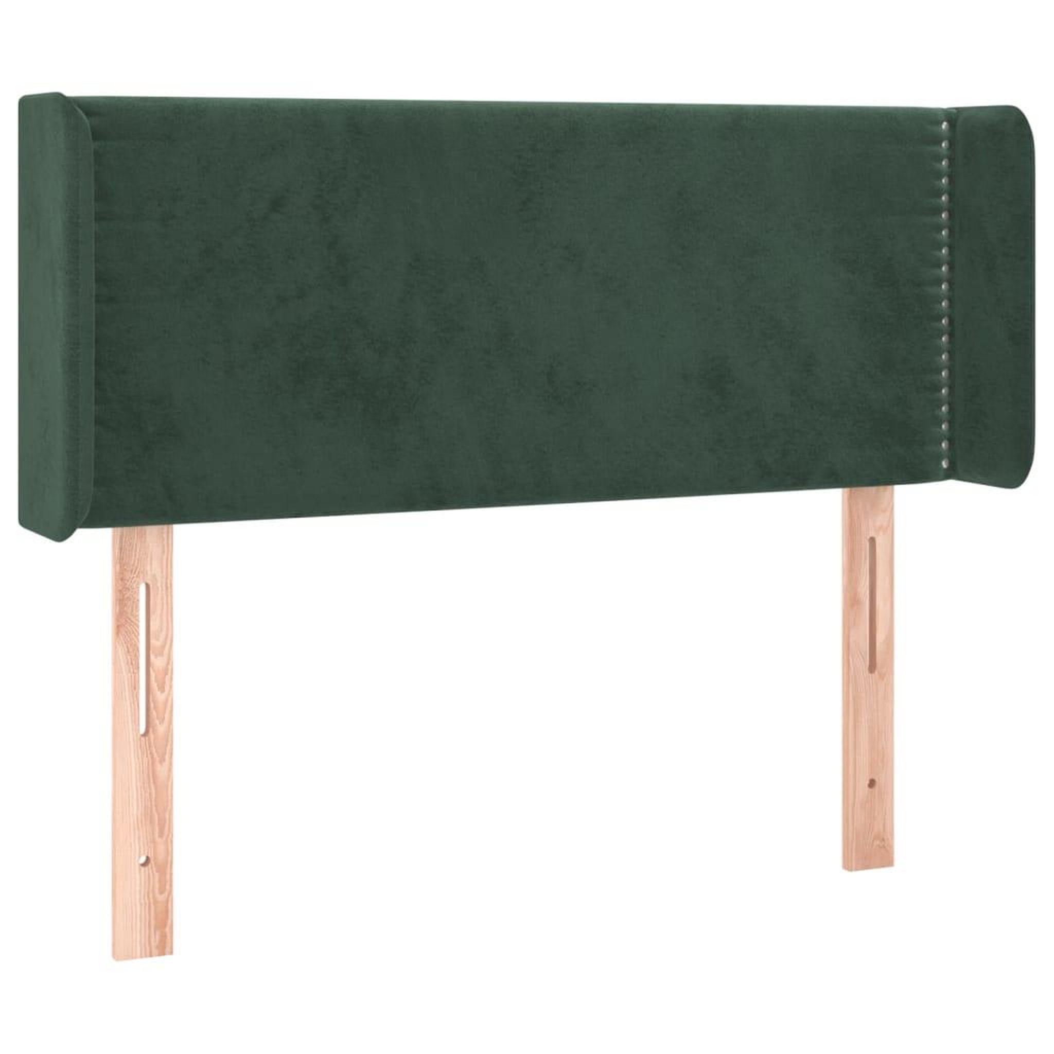 Voir la diapositive 3 : VIDAXL Tete de lit a LED Vert fonce 93x16x78/88 cm Velours