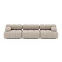 Voir la diapositive 3 : LISA DESIGN Ruby - canapé droit modulable 3 places en velours texturé