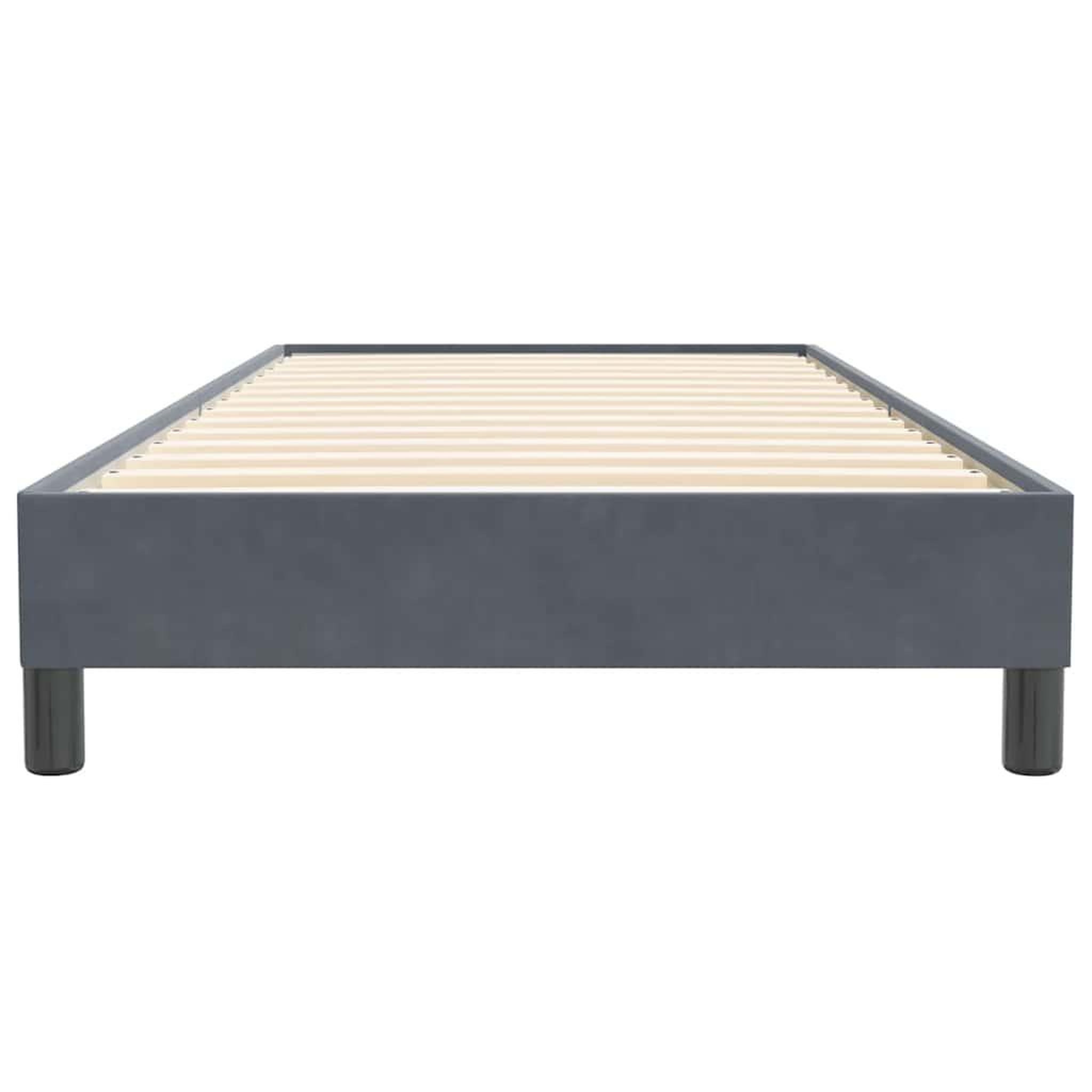 Voir la diapositive 5 : VIDAXL Sommier a lattes de lit sans matelas gris fonce 100x220cm