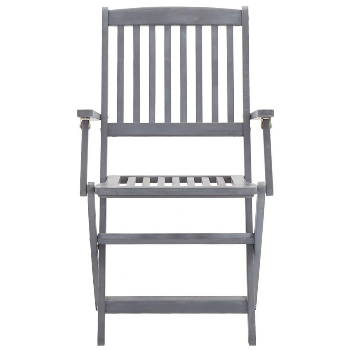 VIDAXL Chaises pliables d'exterieur lot de 6 et coussins Bois d'acacia