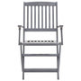 Voir la diapositive 5 : VIDAXL Chaises pliables d'exterieur lot de 6 et coussins Bois d'acacia