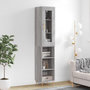 Voir la diapositive 1 : VIDAXL Buffet haut Sonoma gris 34,5x34x180 cm Bois d'ingenierie