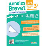 MATHS - SCIENCES 3E. SUJETS ET CORRIGES, EDITION 2026, Cronier Aurélie