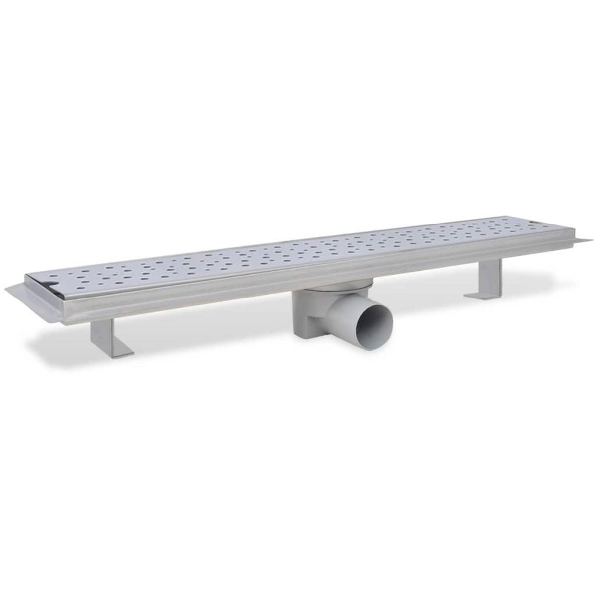 VIDAXL Drain de douche lineaire 630x140 mm acier inoxydable