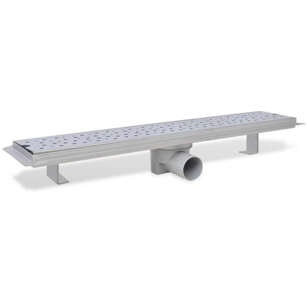 VIDAXL Drain de douche lineaire 630x140 mm acier inoxydable