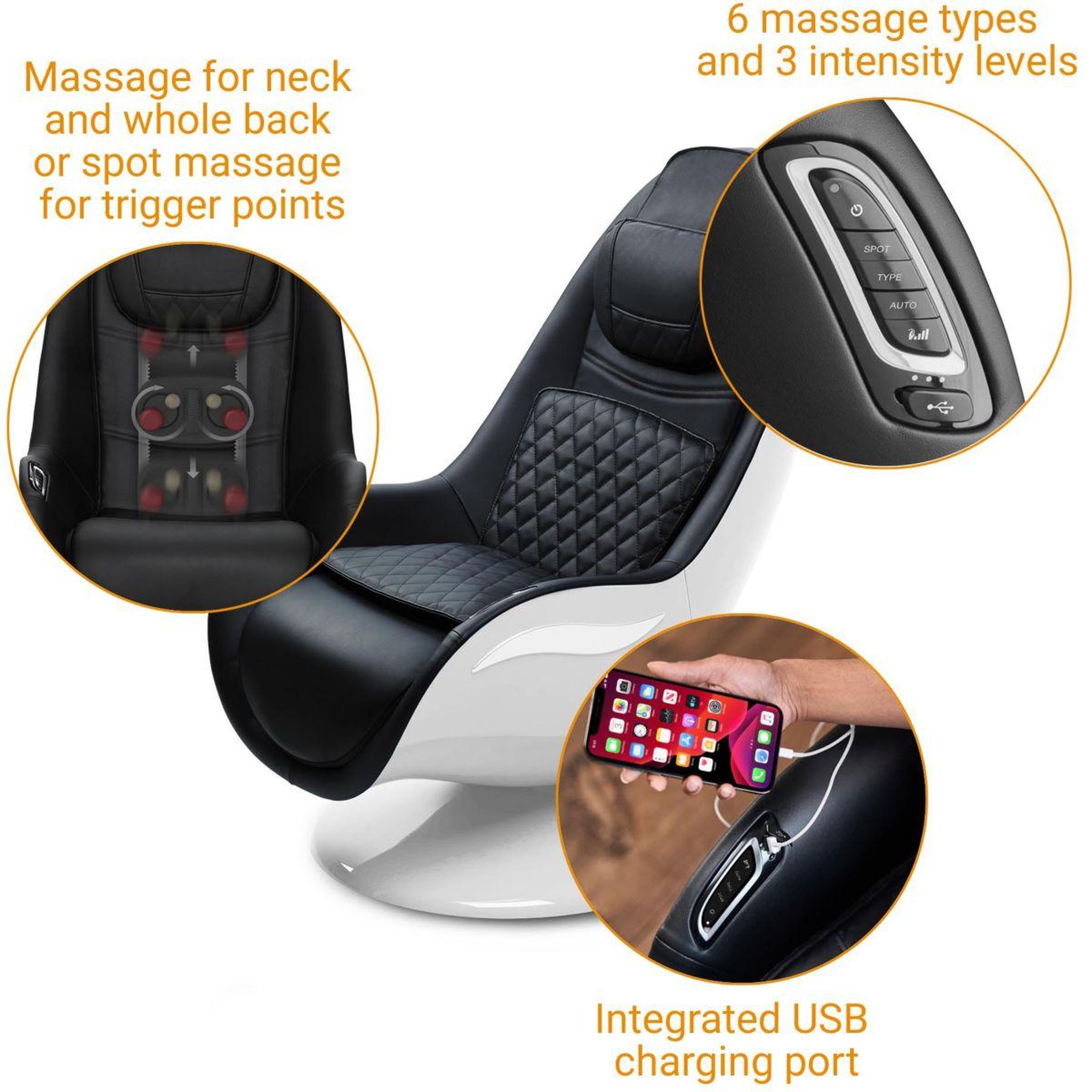 Voir la diapositive 2 : Medisana Siège massant de massage RS 660