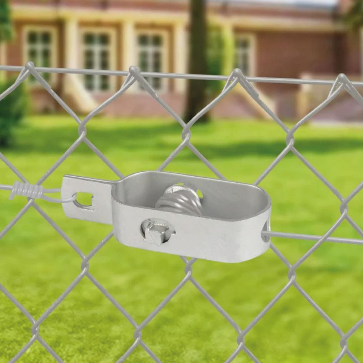 LINXOR Fil de tension en acier galvanisé pour grillage ou autre - 50 m x 2.4mm Ø - Gris