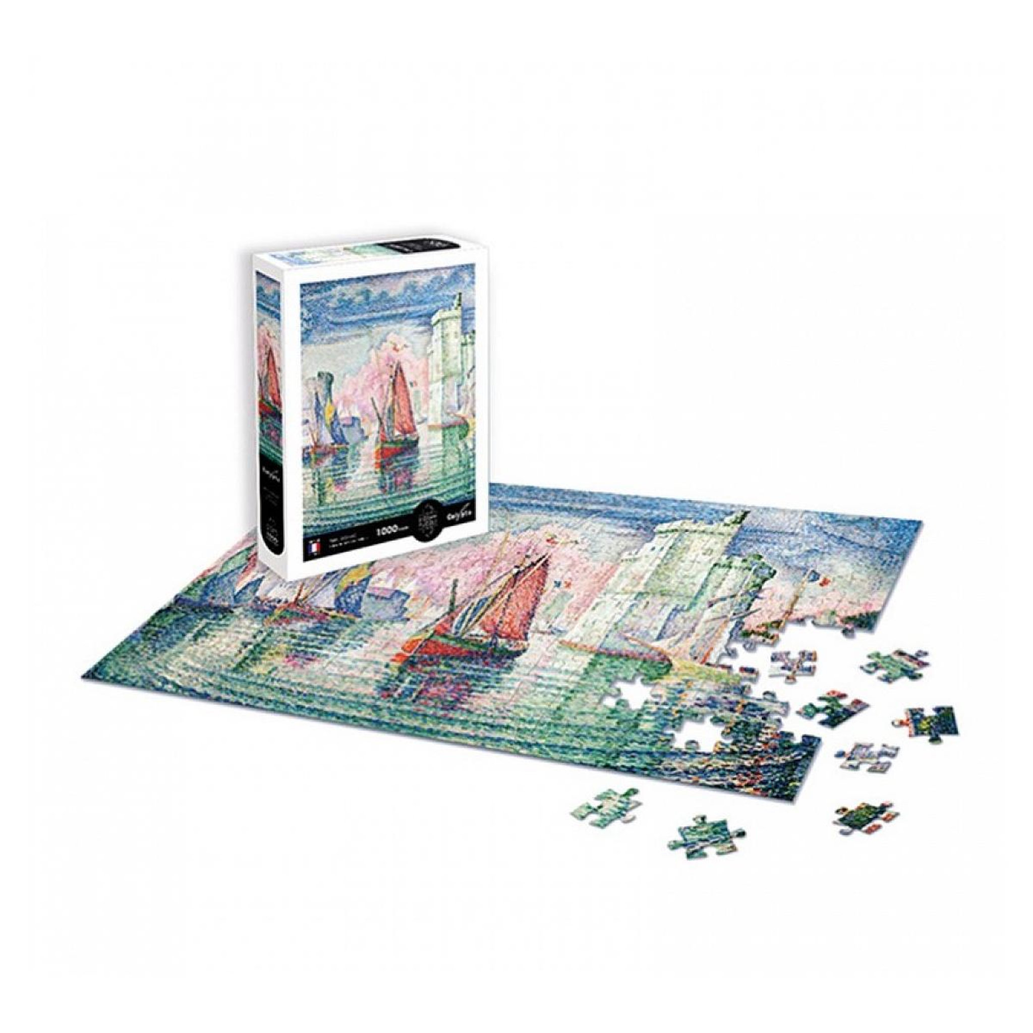 Voir la diapositive 2 : Sentosphere Puzzle Entree du  port de La Rochelle - Paul signac 1000p