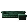 Voir la diapositive 5 : LISA DESIGN William - canapé chesterfield d'angle droit - 4 places - en velours