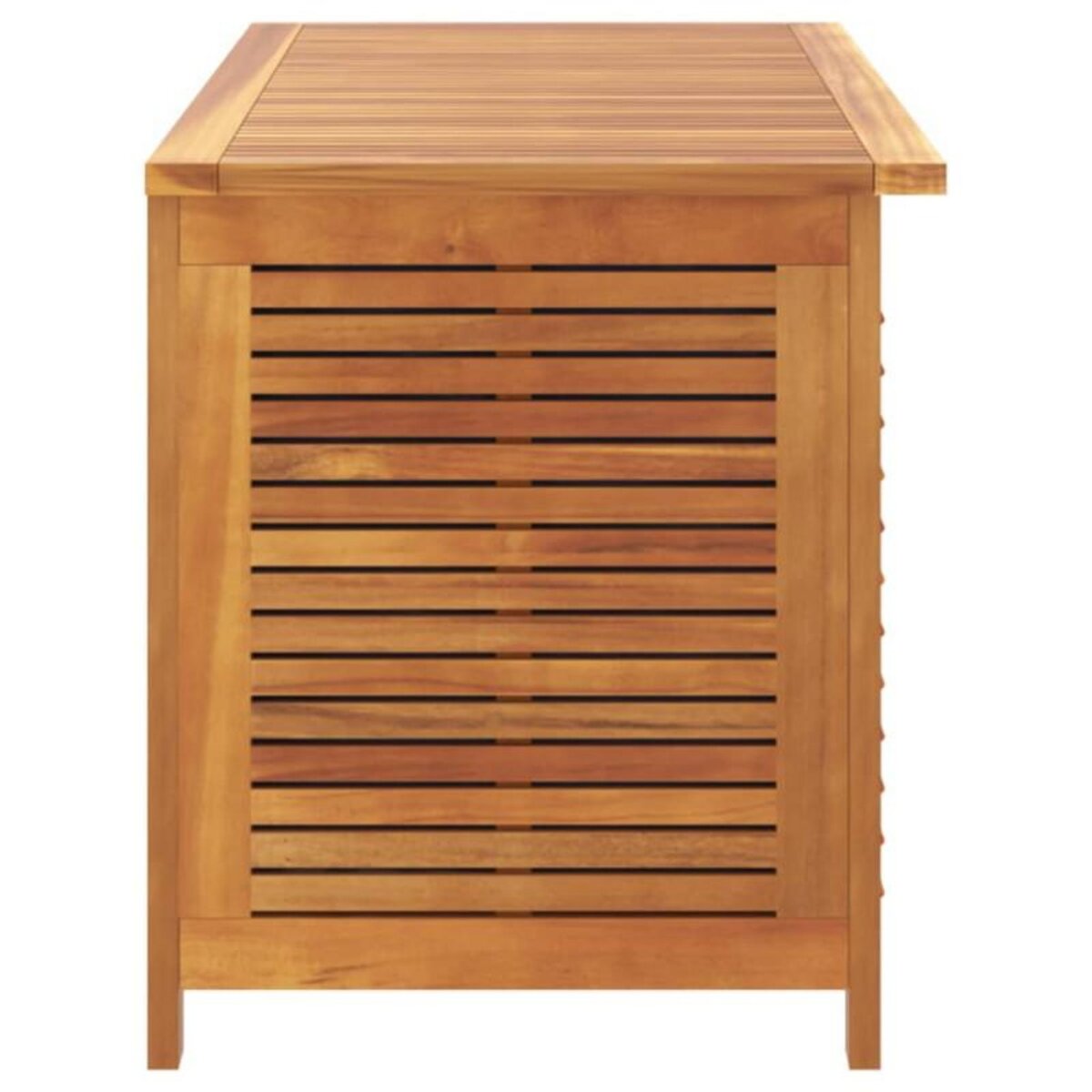 VIDAXL Boîte de rangement de jardin persiennes 113x50x56cm bois acacia