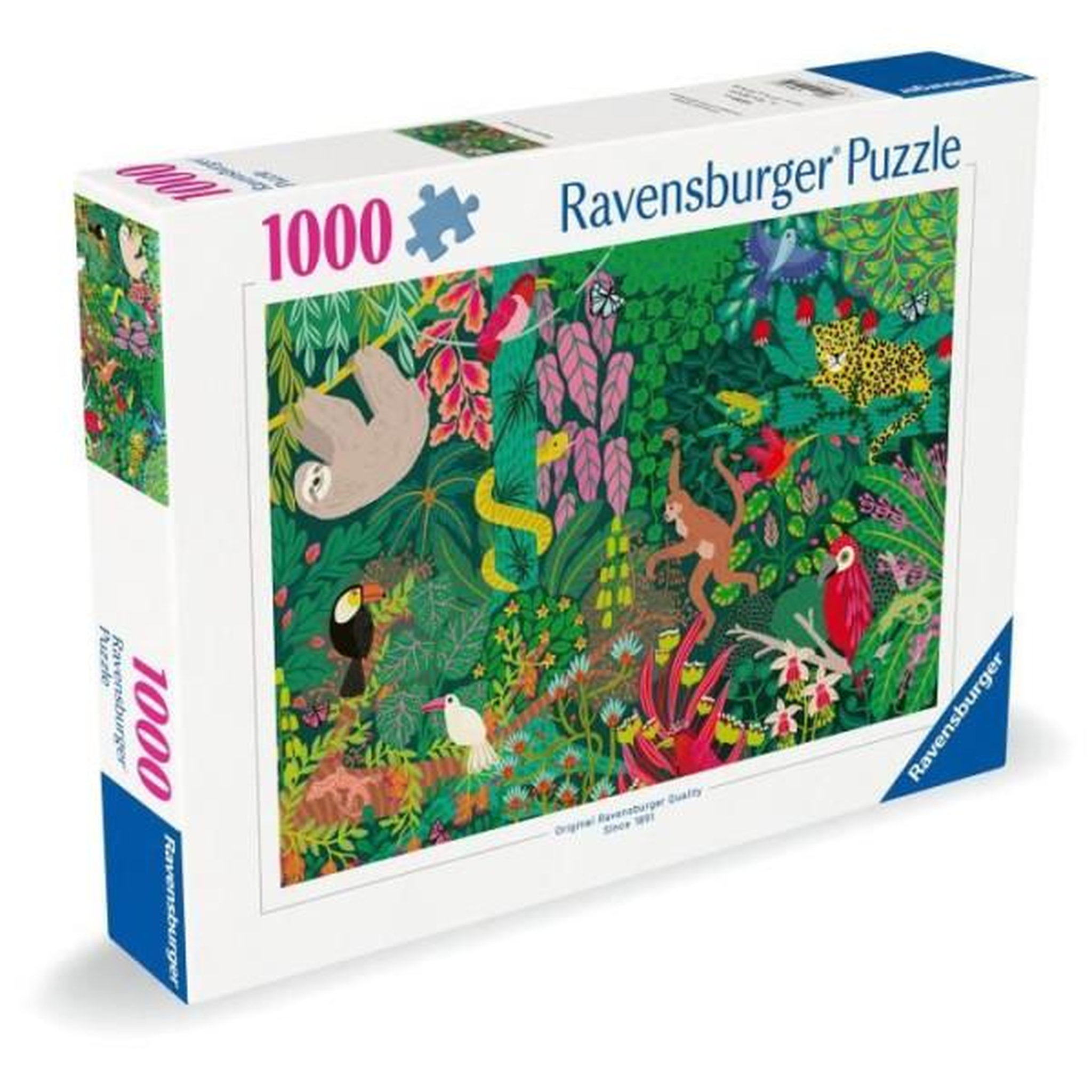 Voir la diapositive 6 : RAVENSBURGER Puzzle 1000 pièces Ravensburger Forêt tropicale magique