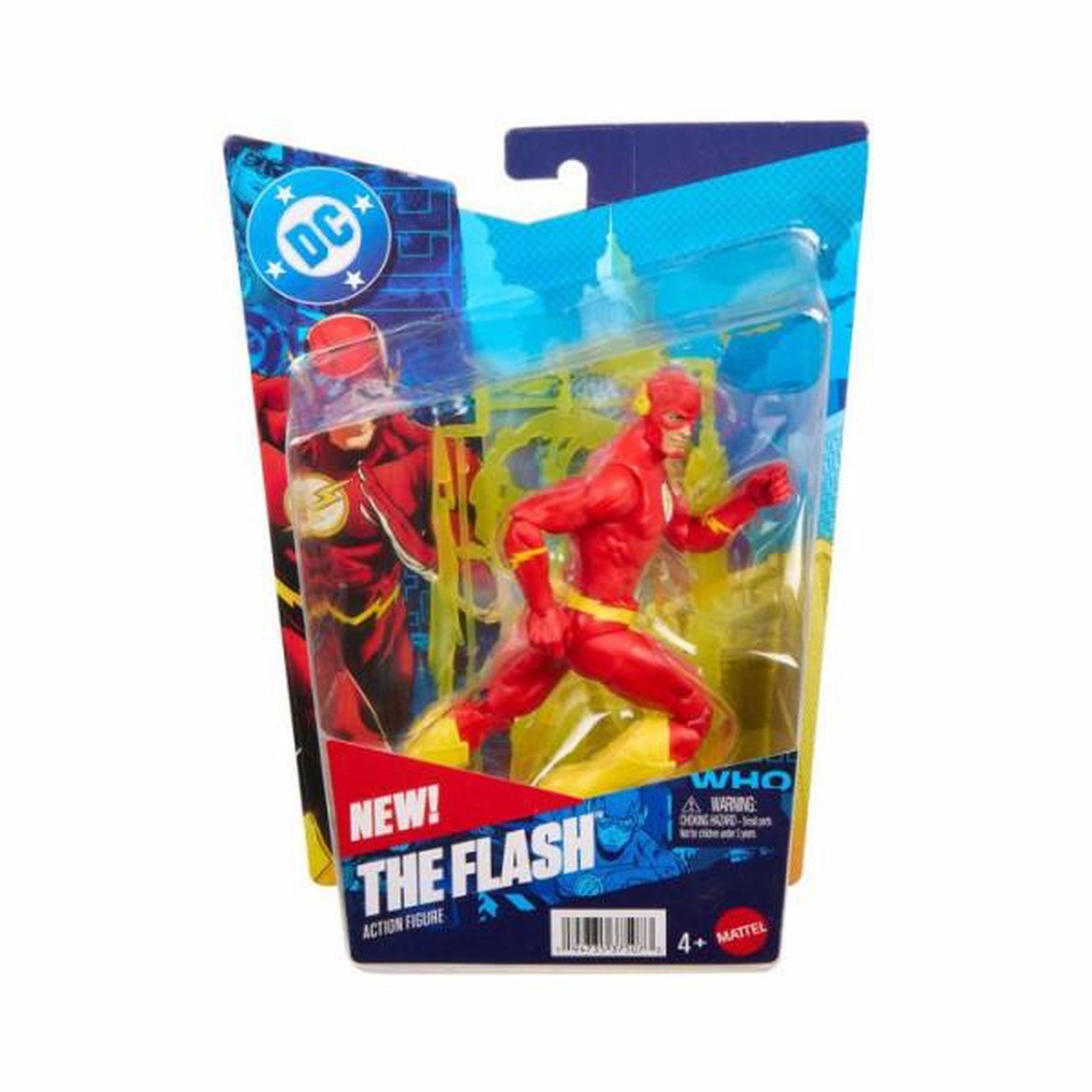 MATTEL Figurine articulée - DC Premier - Flash 16,5 cm - 22 points d'articulation - Accessoires effets de vitesse - Dès 4 ans