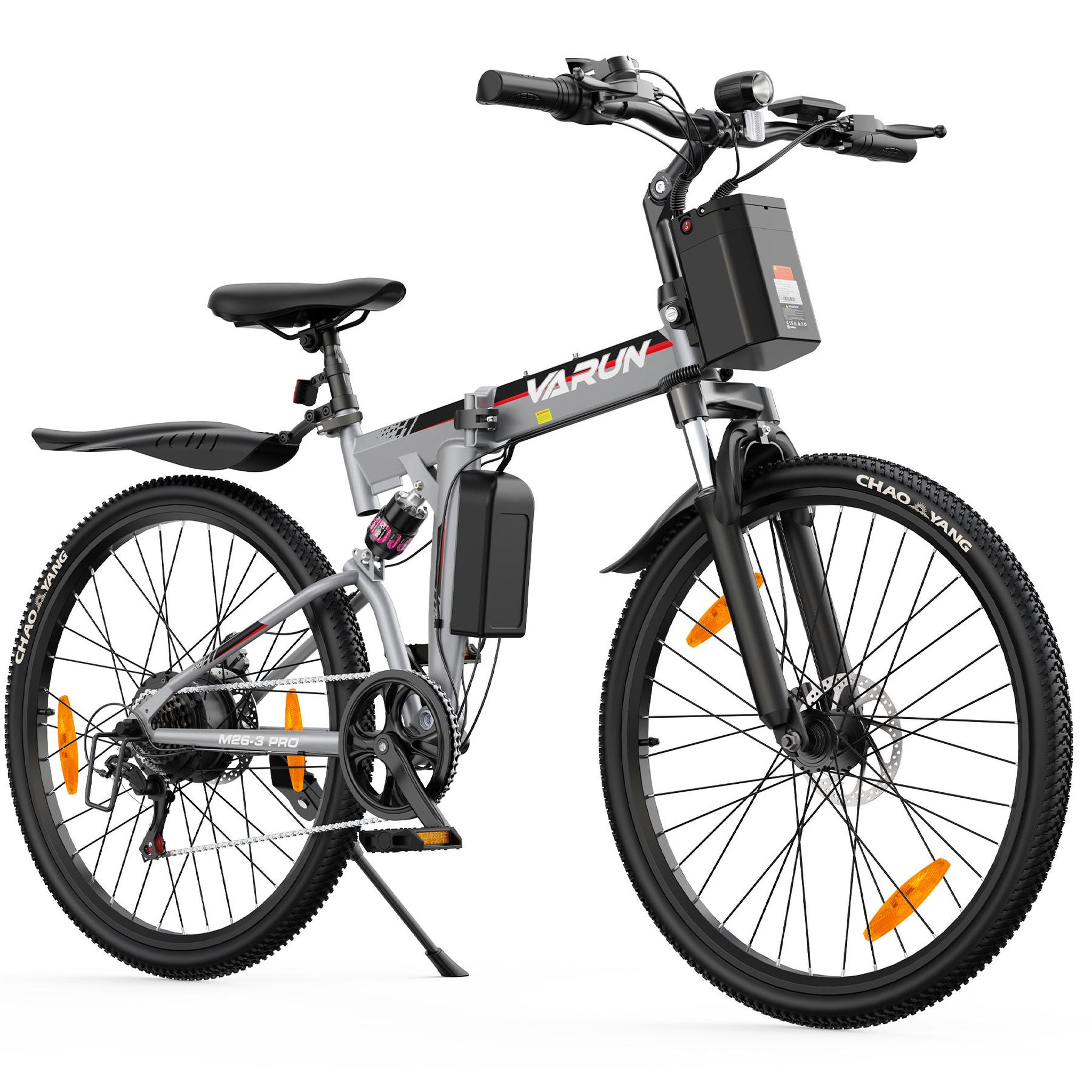 Voir la diapositive 2 : VARUN Vtt électrique pliant varun m26-3 pro 26 pouces