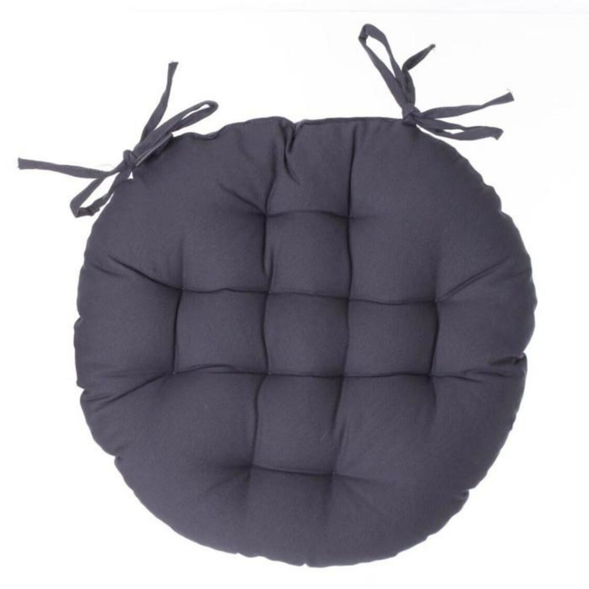 ATMOSPHERA Galette de Chaise Ronde  Leana  38cm Gris Foncé