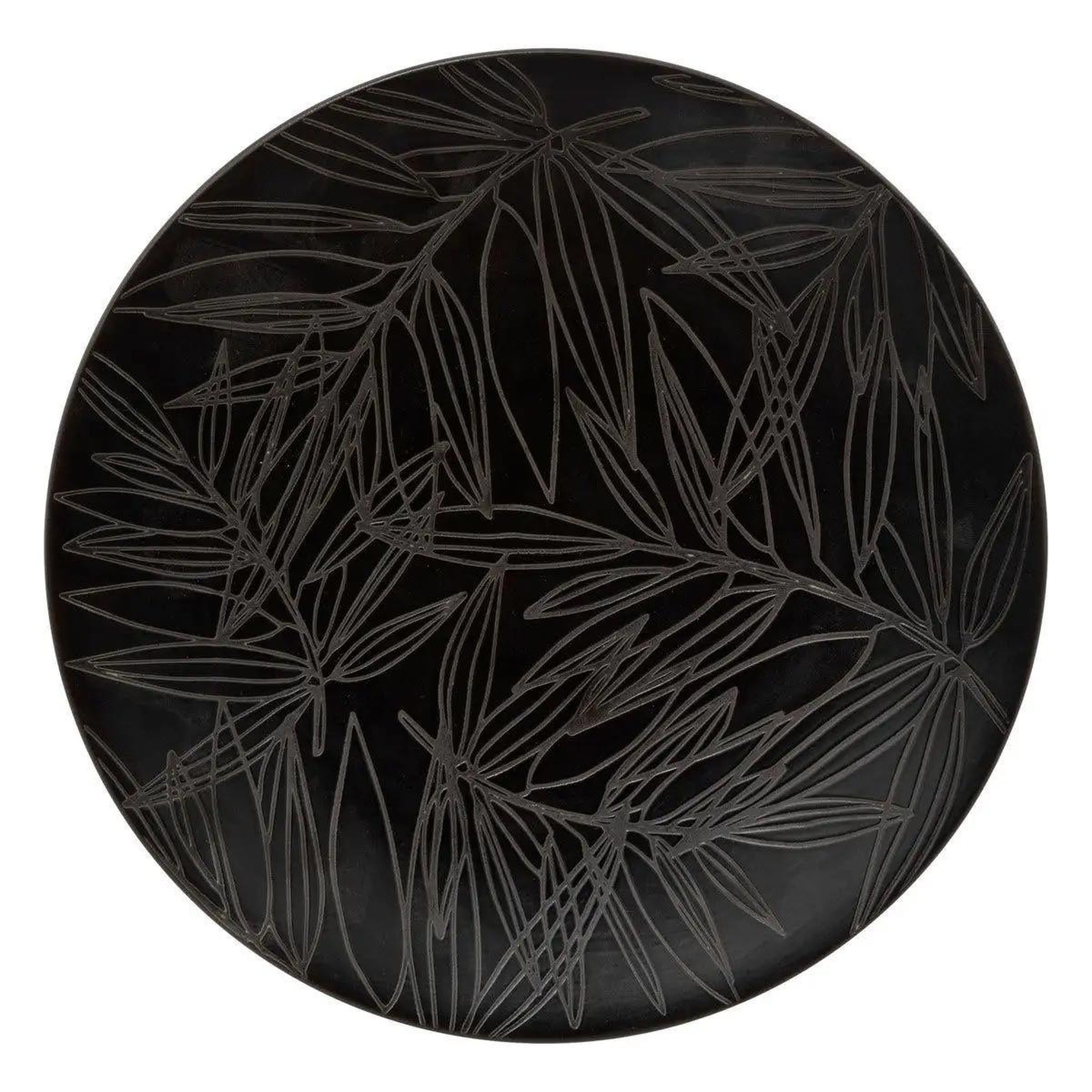 Voir la diapositive 1 : SECRET DE GOURMET Lot de 6 assiettes plates  vegy  27cm noir