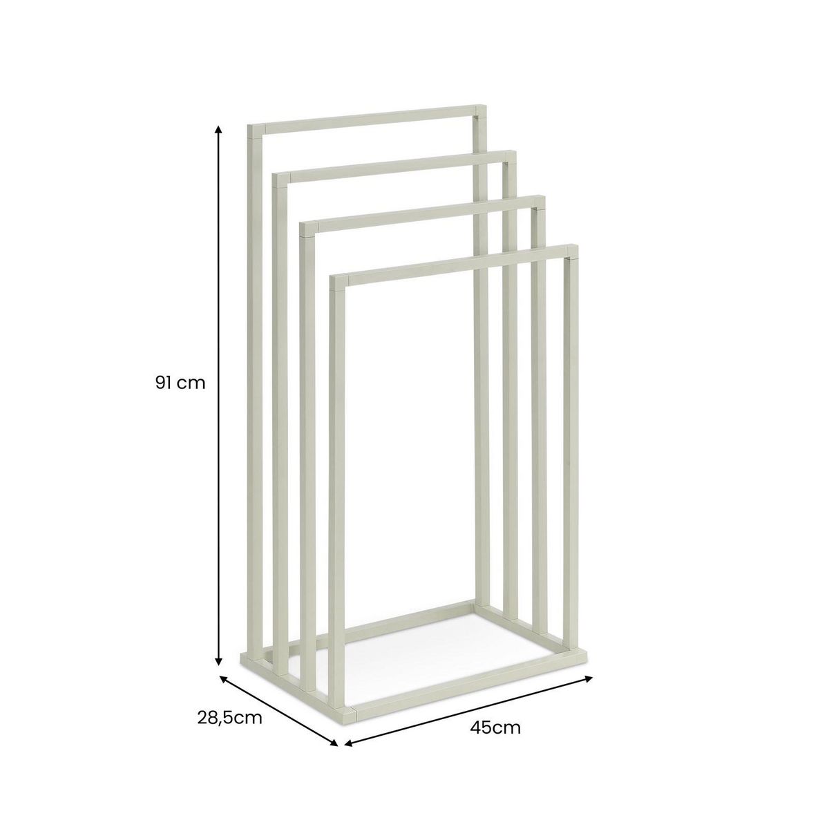 IDIMEX Porte-serviettes sur pied SENZA en métal