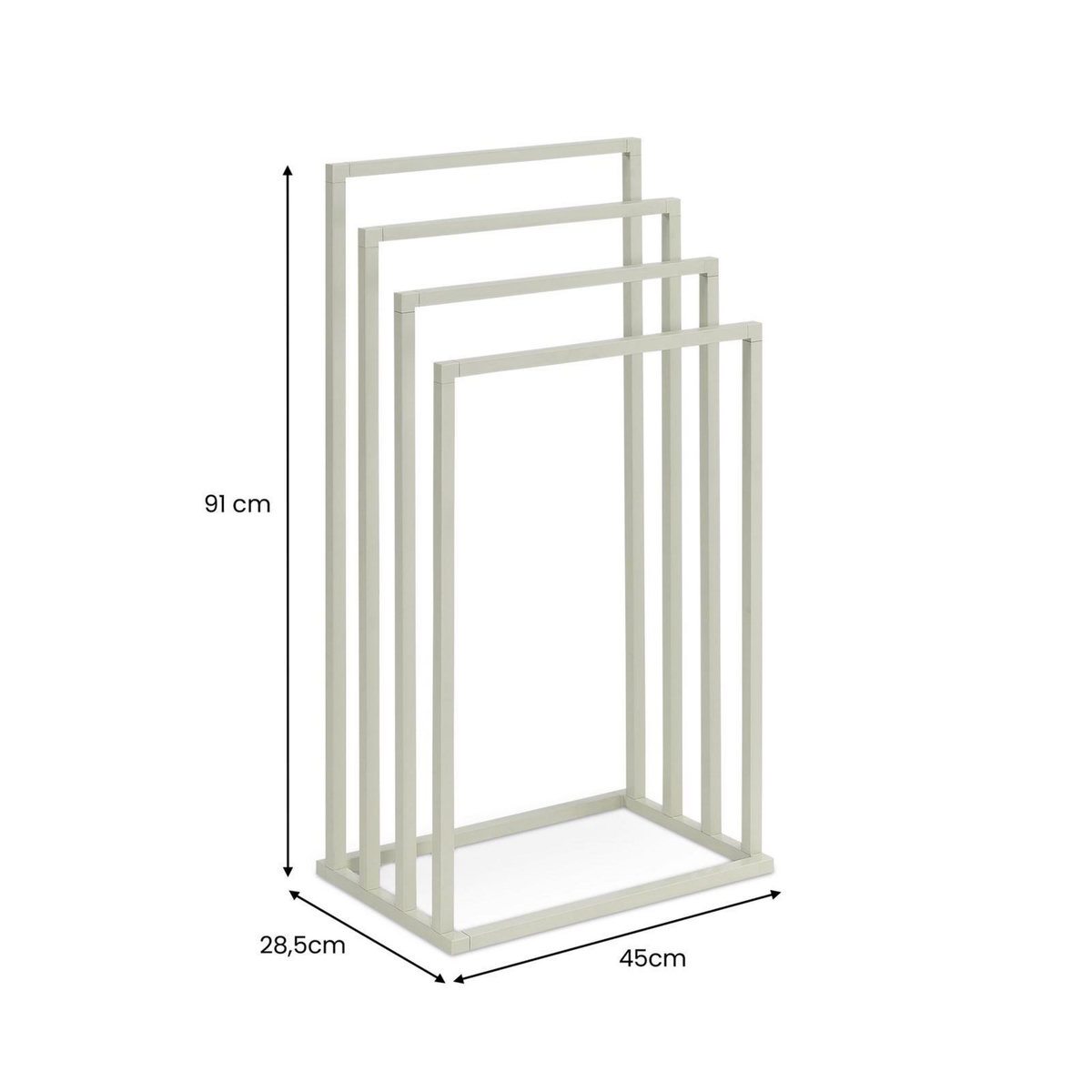 IDIMEX Porte-serviettes sur pied SENZA en métal