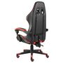 Voir la diapositive 3 : VIDAXL Fauteuil de jeux video Noir et rouge Similicuir
