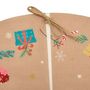 Voir la diapositive 3 : FEERIC LIGHT & CHRISTMAS Tapis pour sapin de Noël effet jute Père Noël - Diam 90 cm - Beige