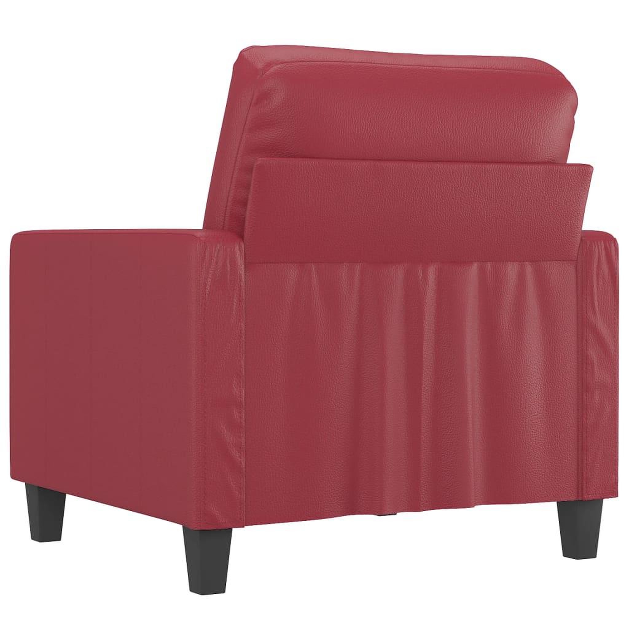 Voir la diapositive 5 : VIDAXL Fauteuil Rouge bordeaux 60 cm Similicuir