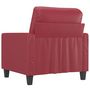 Voir la diapositive 5 : VIDAXL Fauteuil Rouge bordeaux 60 cm Similicuir