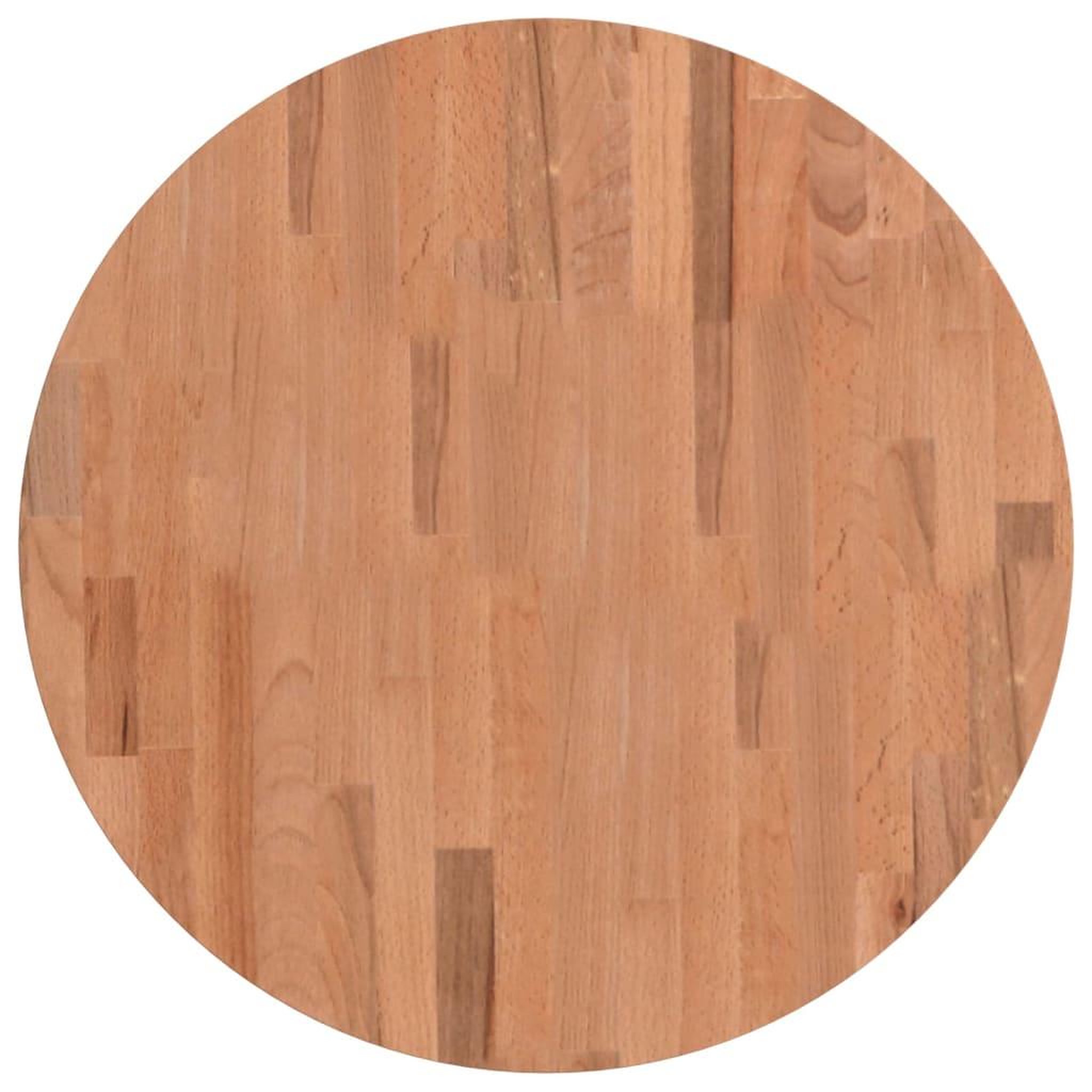 Voir la diapositive 2 : VIDAXL Dessus de table Ø60x2,5 cm rond bois massif de hetre
