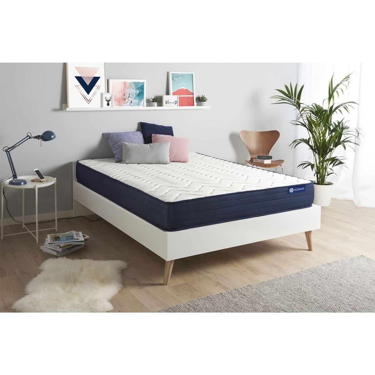 ACTISOM ACTISOM Matelas 140x200 Mémoire de forme 5zones de confort