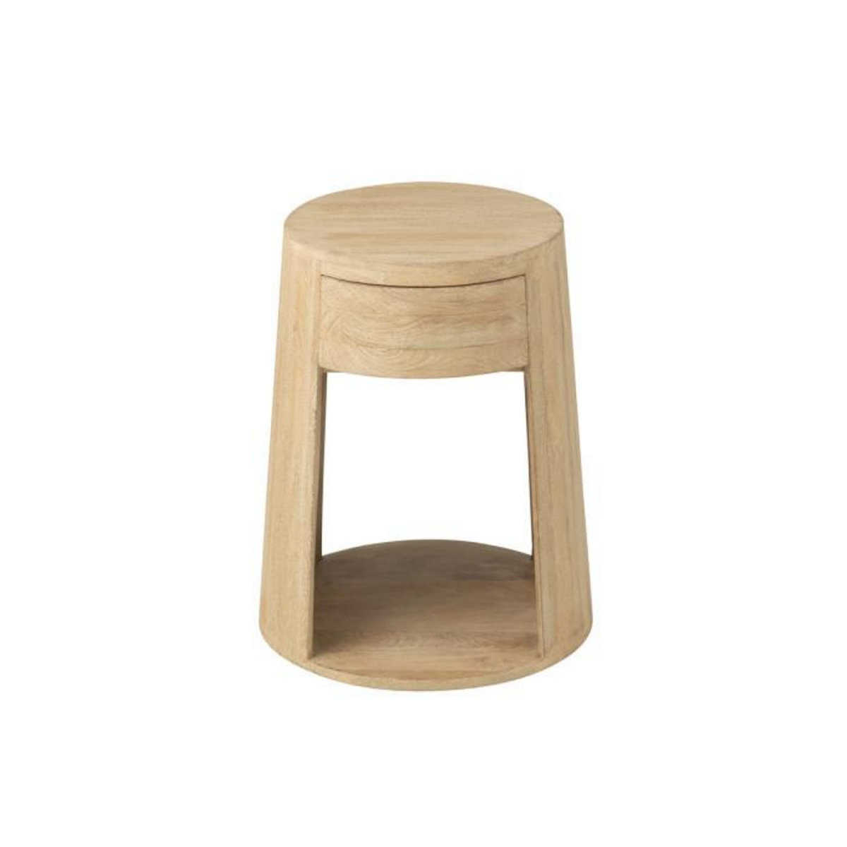 Paris Prix Table d'Appoint en Bois  Drawn  50cm Naturel