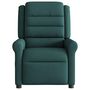 Voir la diapositive 3 : VIDAXL Fauteuil de massage inclinable Vert fonce Tissu