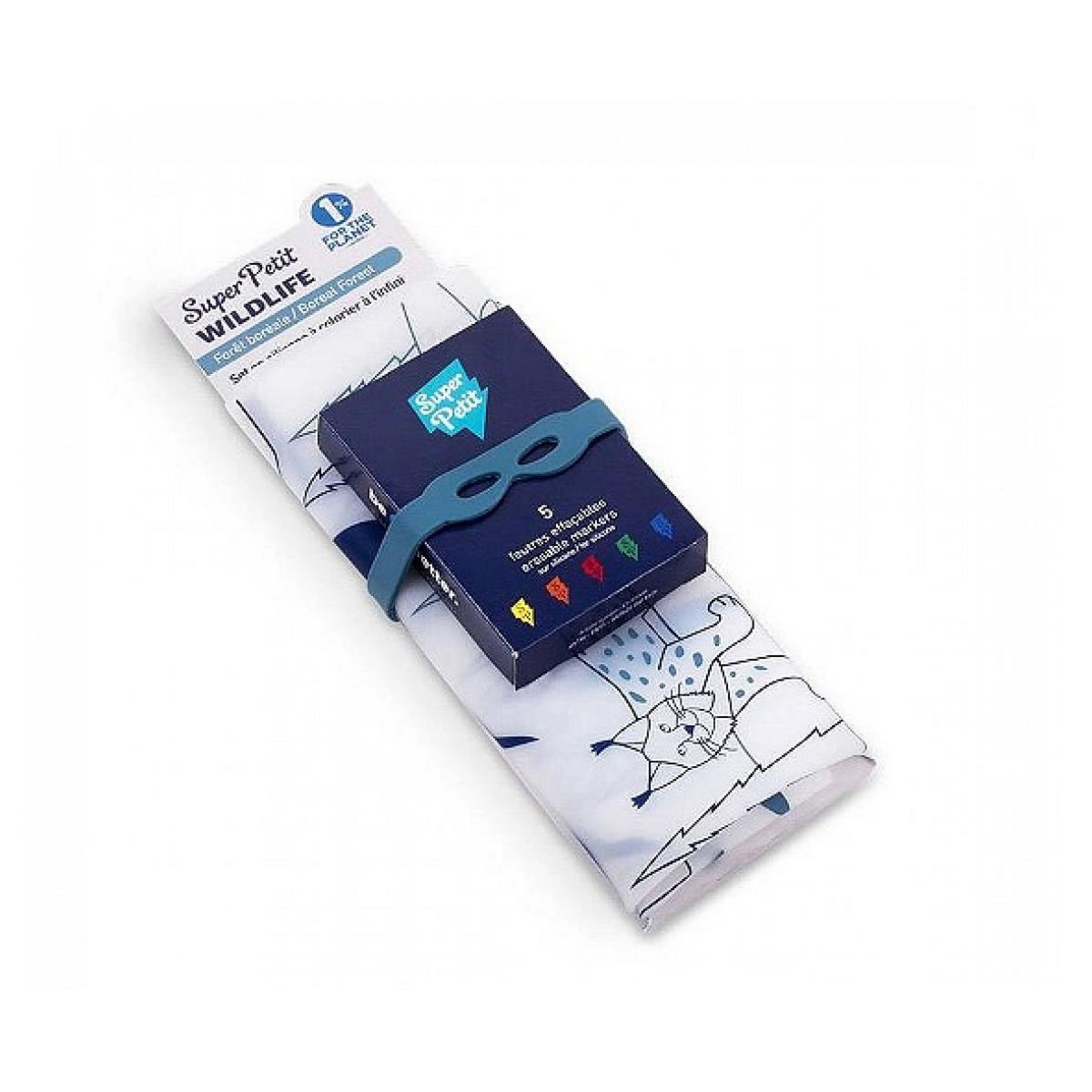 SUPER PETIT Kit Set silicone et 5 feutres WILDLIFE Boreal