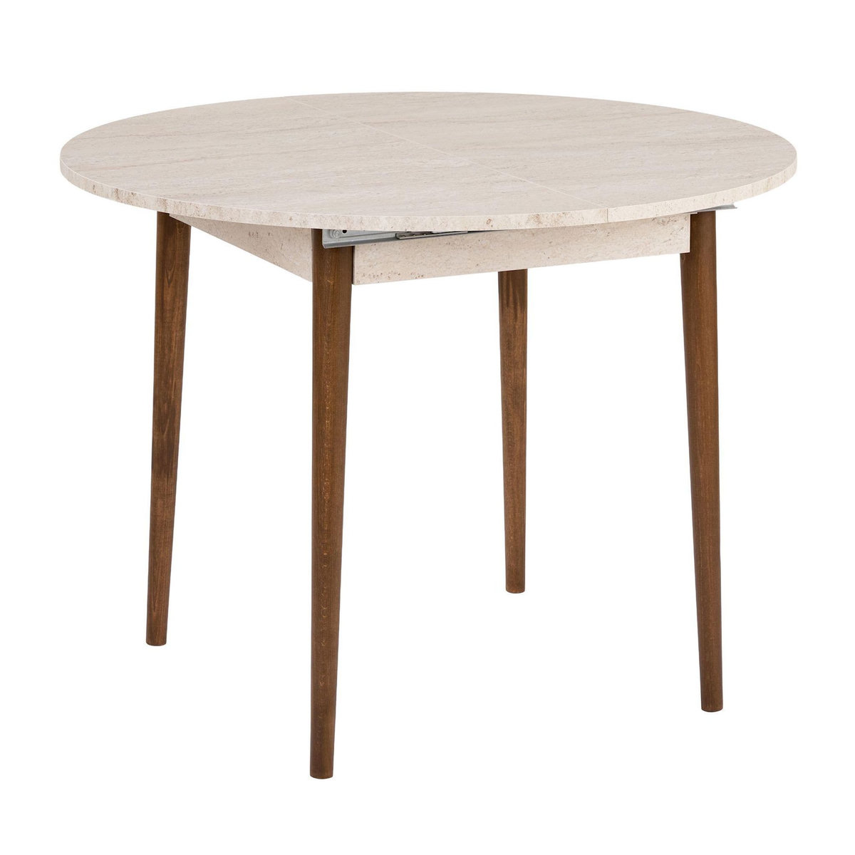 Habitat et Jardin Table à manger extensible en bois  Viona  100 x 100 x 75 cm - Travertin
