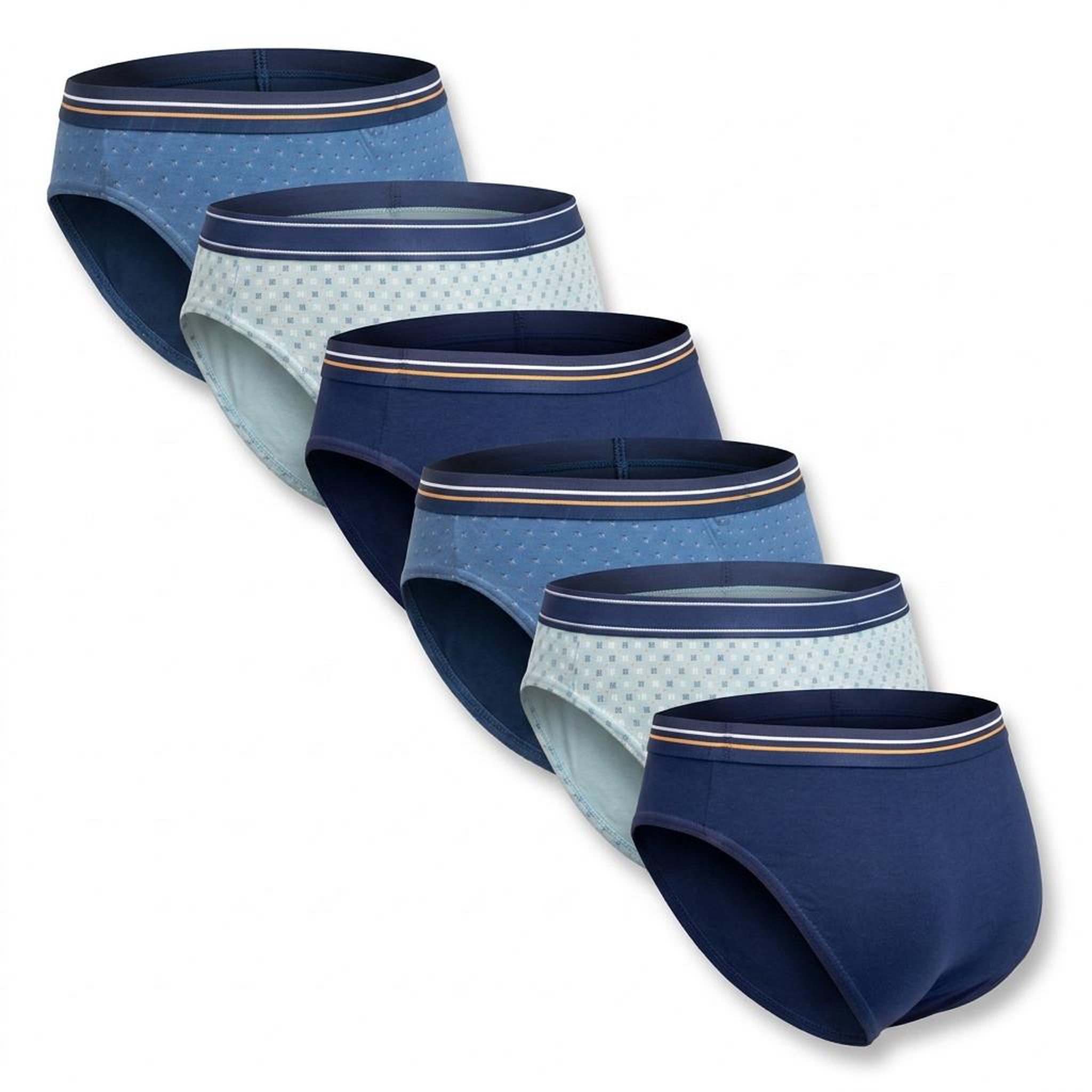 Voir la diapositive 3 : OZABI OZABI Pack Slips Homme 100% Coton – Lot de 6