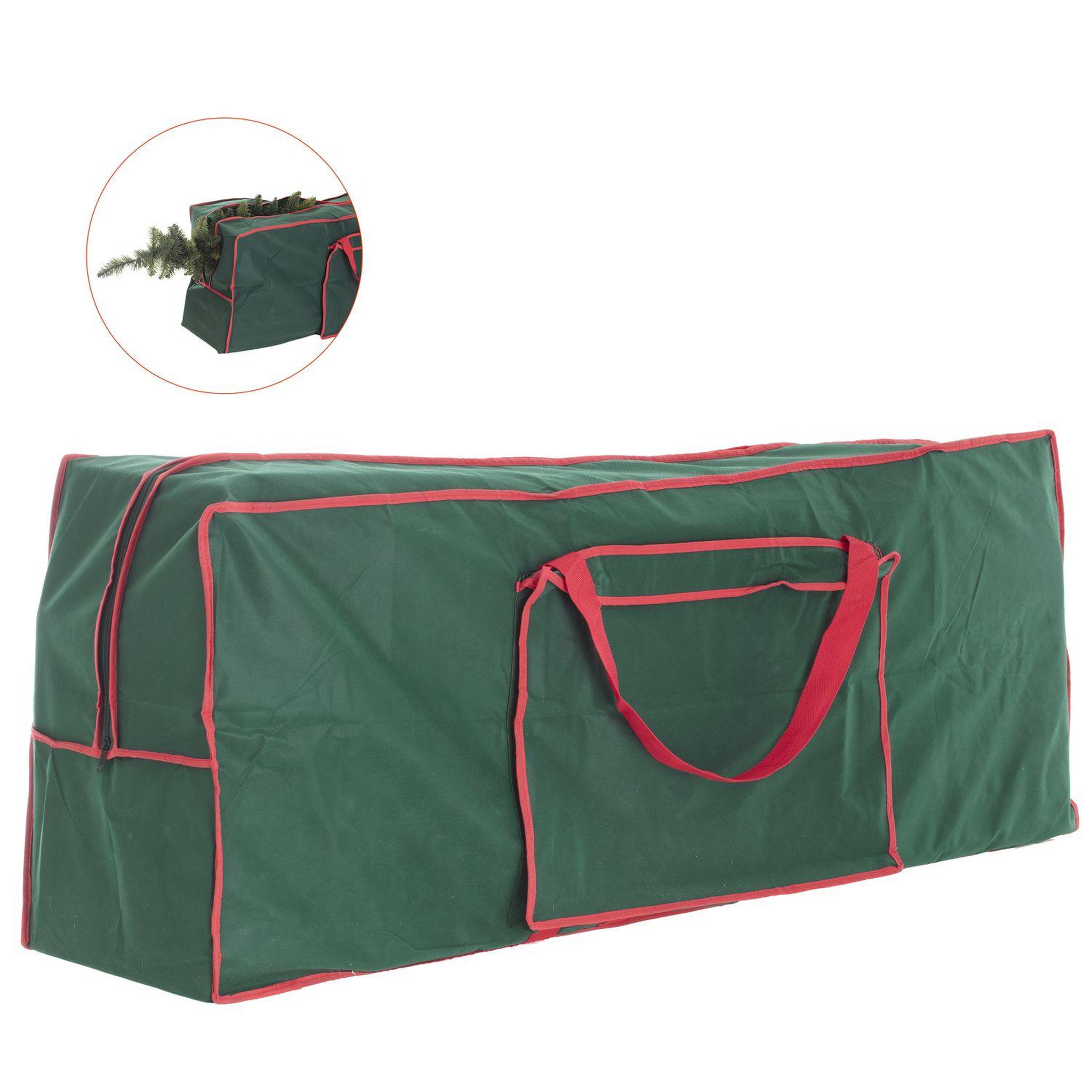 FEERIC LIGHT & CHRISTMAS Sac pour rangement de sapin de noël - l. 125 x l. 30 cm - vert