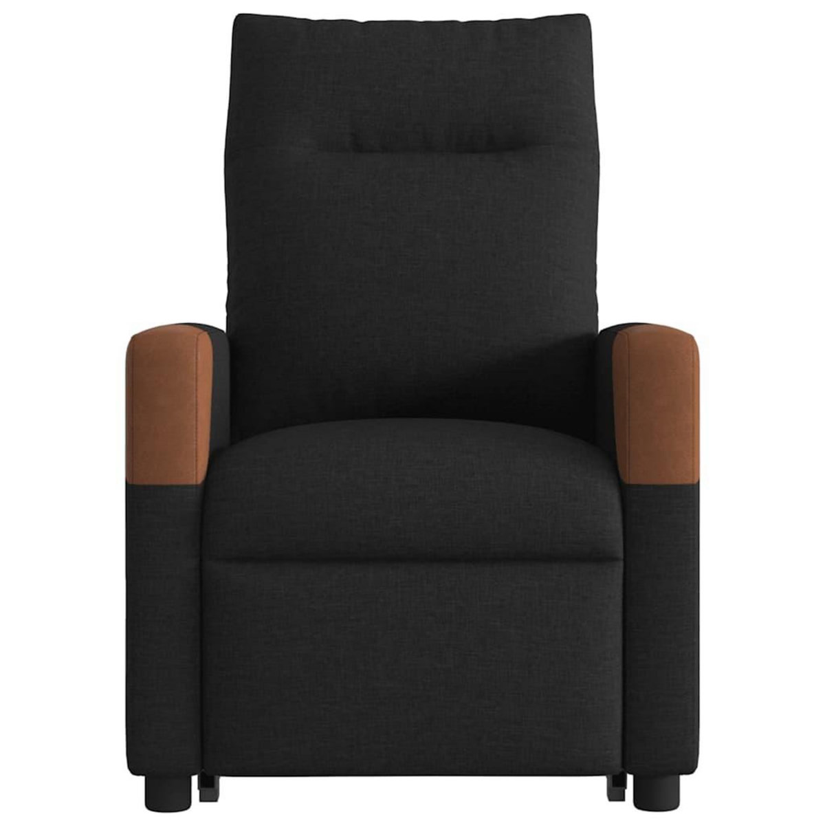 VIDAXL Fauteuil inclinable de massage electrique Noir Tissu