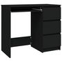 Voir la diapositive 2 : VIDAXL Bureau Noir 90x45x76 cm Bois d'ingenierie