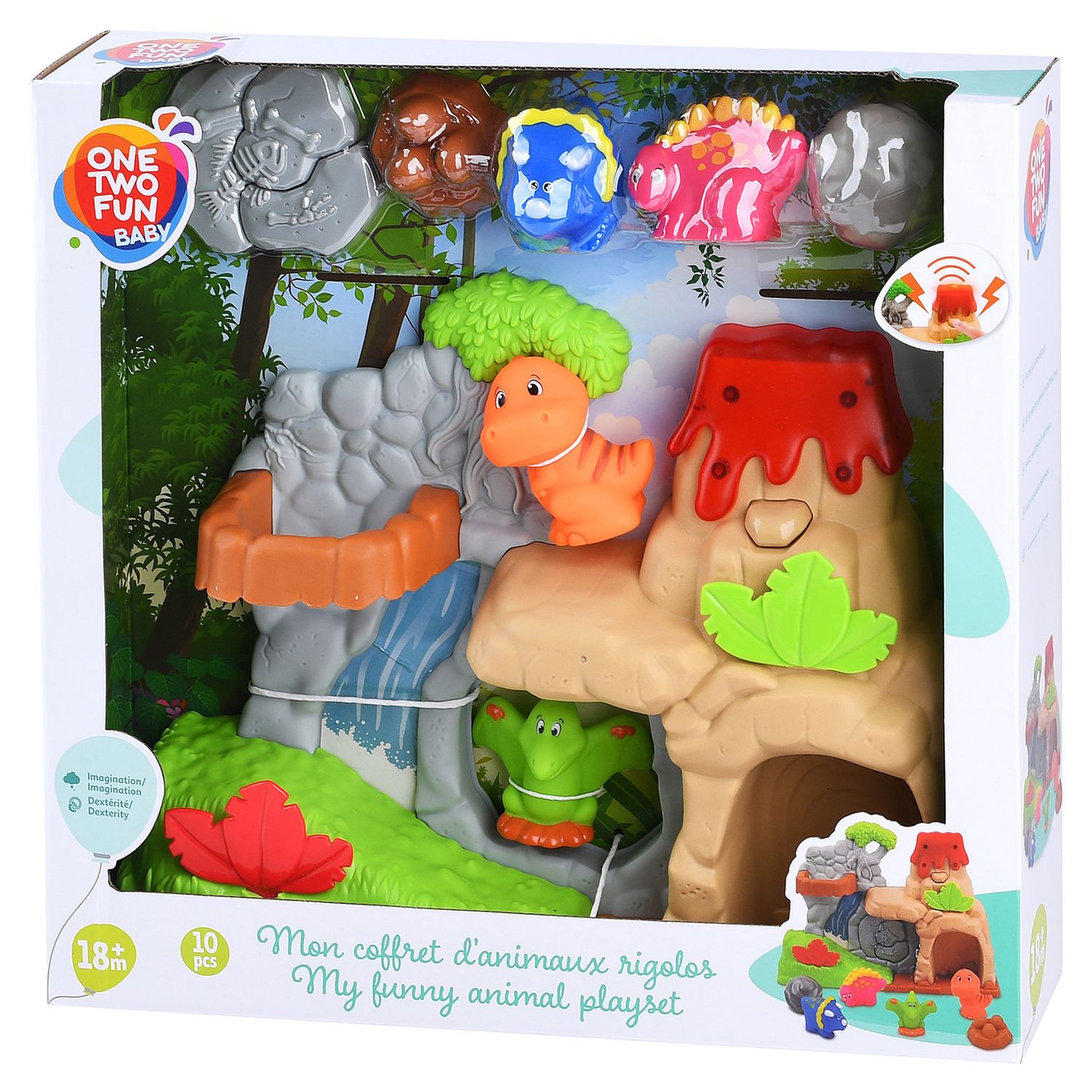 Voir la diapositive 1 : One Two Fun Ensemble de jeux Dino
