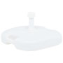 Voir la diapositive 1 : VIDAXL Socle de parasol rempli de sable/d'eau 16 L Blanc Plastique