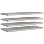 Voir la diapositive 2 : VIDAXL Etageres murales flottantes 4 pcs Gris beton 90x23,5x3,8cm MDF