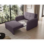 Voir la diapositive 4 : BEST MOBILIER Michelle - fauteuil convertible avec coffre en velours