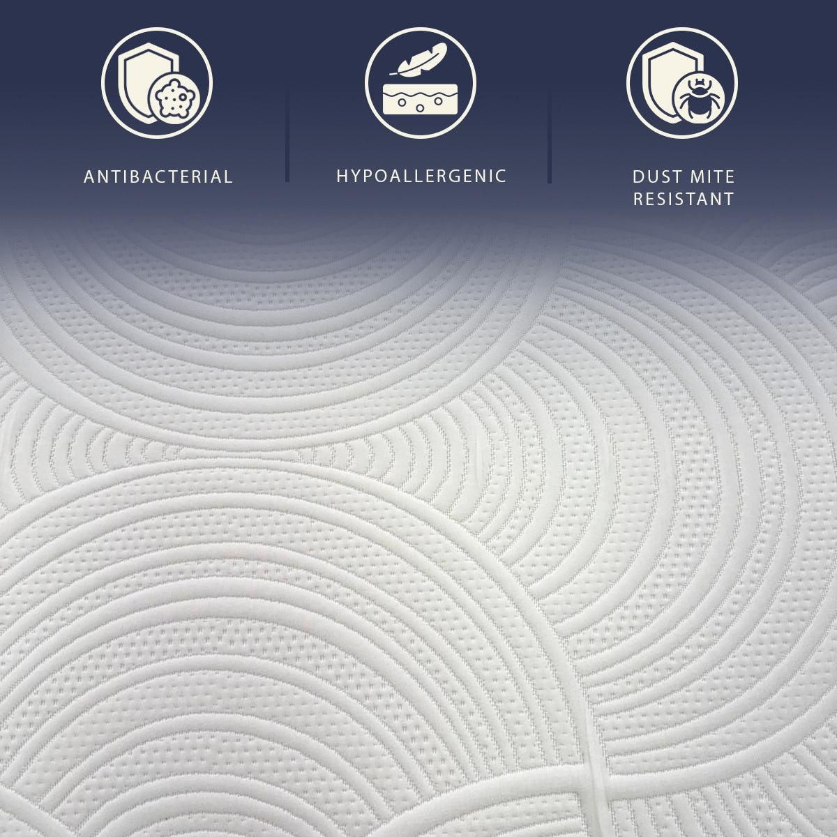 THE WHITE STONE Matelas 80x190 en Mémoire de Forme Breeze & Ressorts Ensachés | Hauteur 30 cm | Technologie Breeze | Déhoussable, Anallergique & Respirant | Fabriqué en Italie