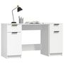 Voir la diapositive 4 : VIDAXL Bureau avec armoire laterale Blanc Bois d'ingenierie