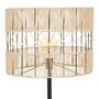 Voir la diapositive 2 : Paris Prix Lampadaire Design  Cosy  150cm Noir & Beige