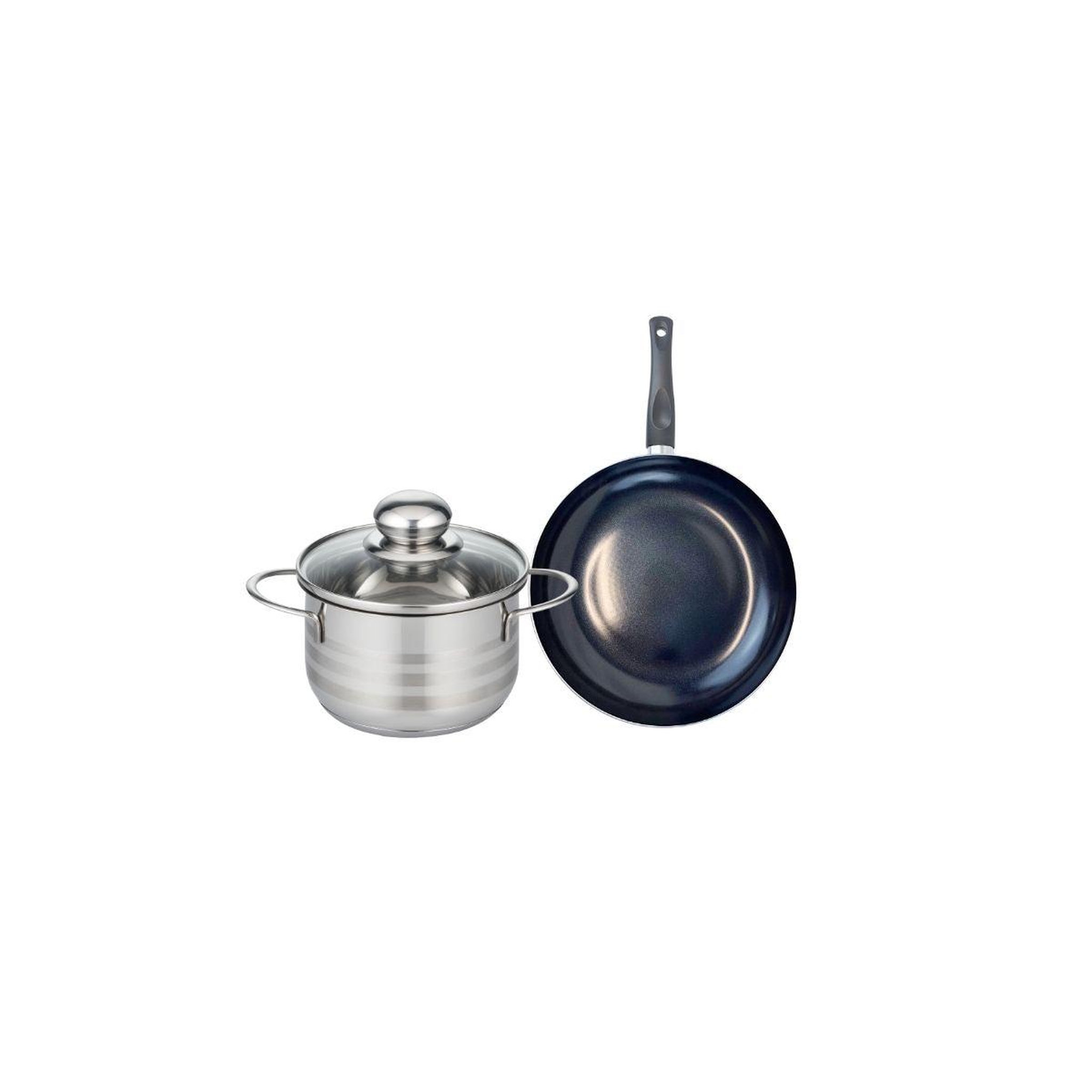 ELO Ensemble de 1 poêle de cuisson 20 cm et 1 faitout 16 cm elo prima brillant