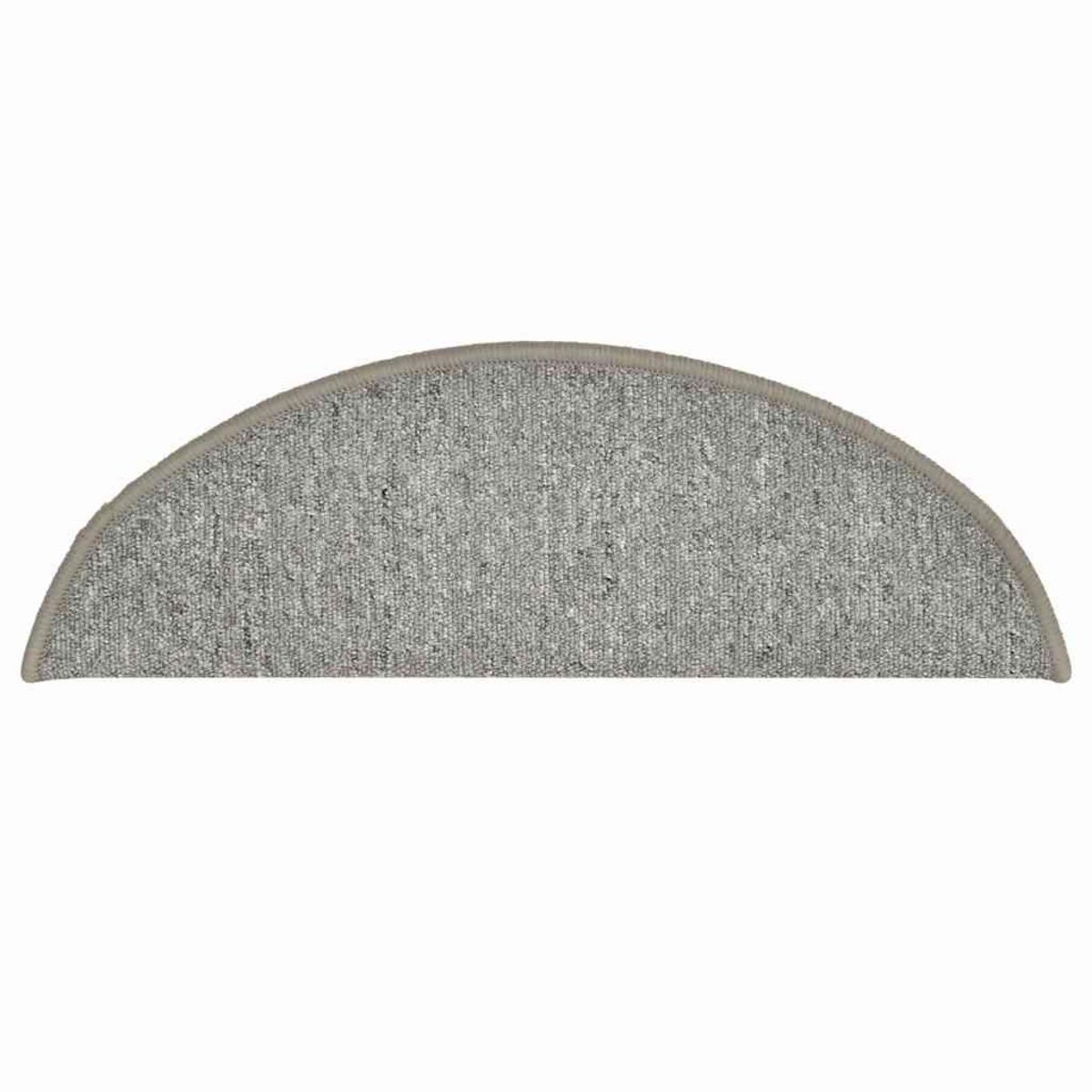 VIDAXL Tapis d'escalier 30 pcs gris clair 56x17x3 cm