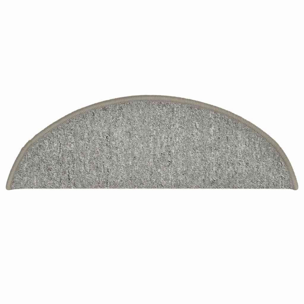 VIDAXL Tapis d'escalier 30 pcs gris clair 56x17x3 cm
