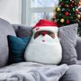 Voir la diapositive 2 : SOLEIL D'OCRE Coussin fantaisie 31x39 cm PERE NOEL, par Soleil d'Ocre
