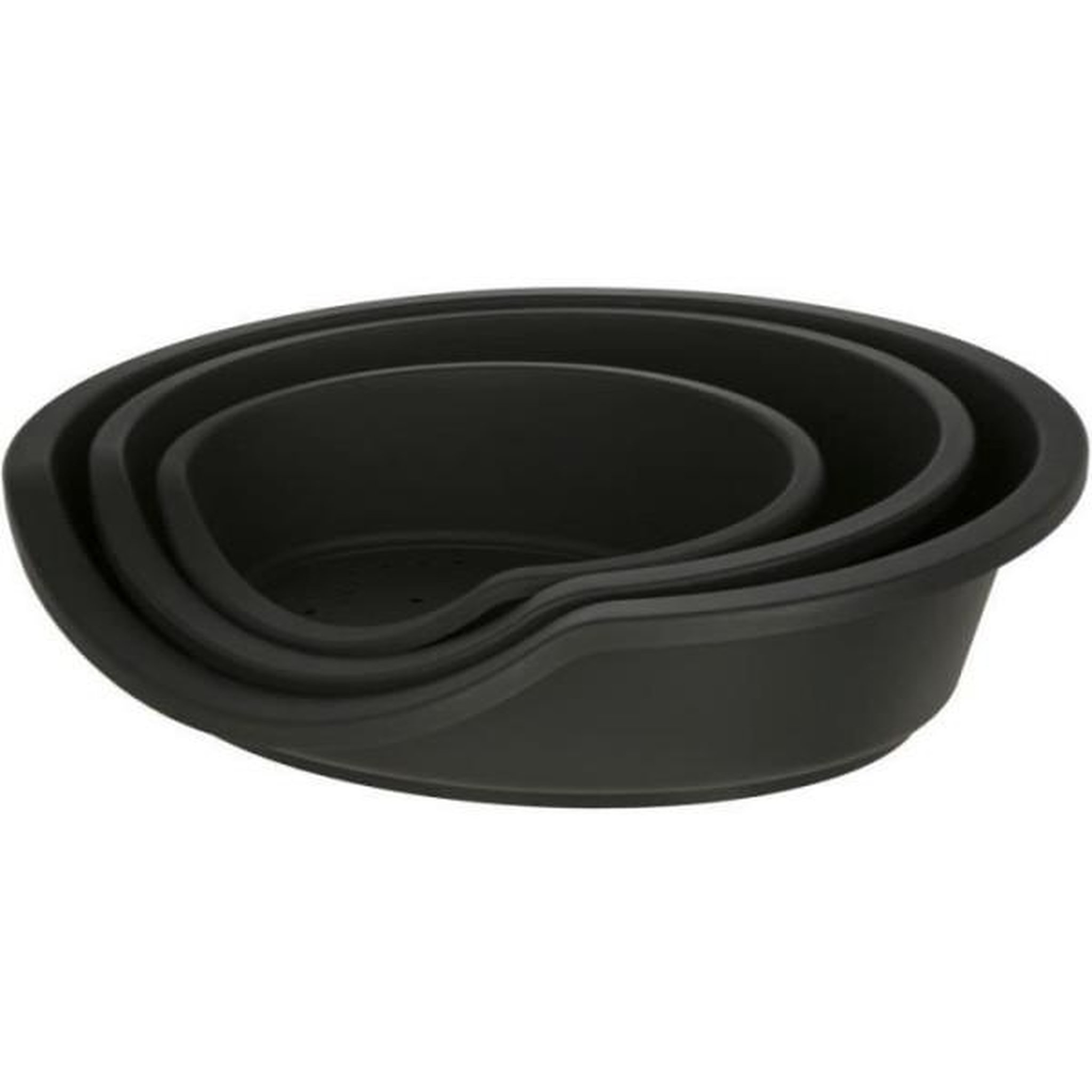 Voir la diapositive 2 : KERBL KERBL - Panier / Corbeille DREAMER - Noir - Plastique recyclé - 80x60x25cm
