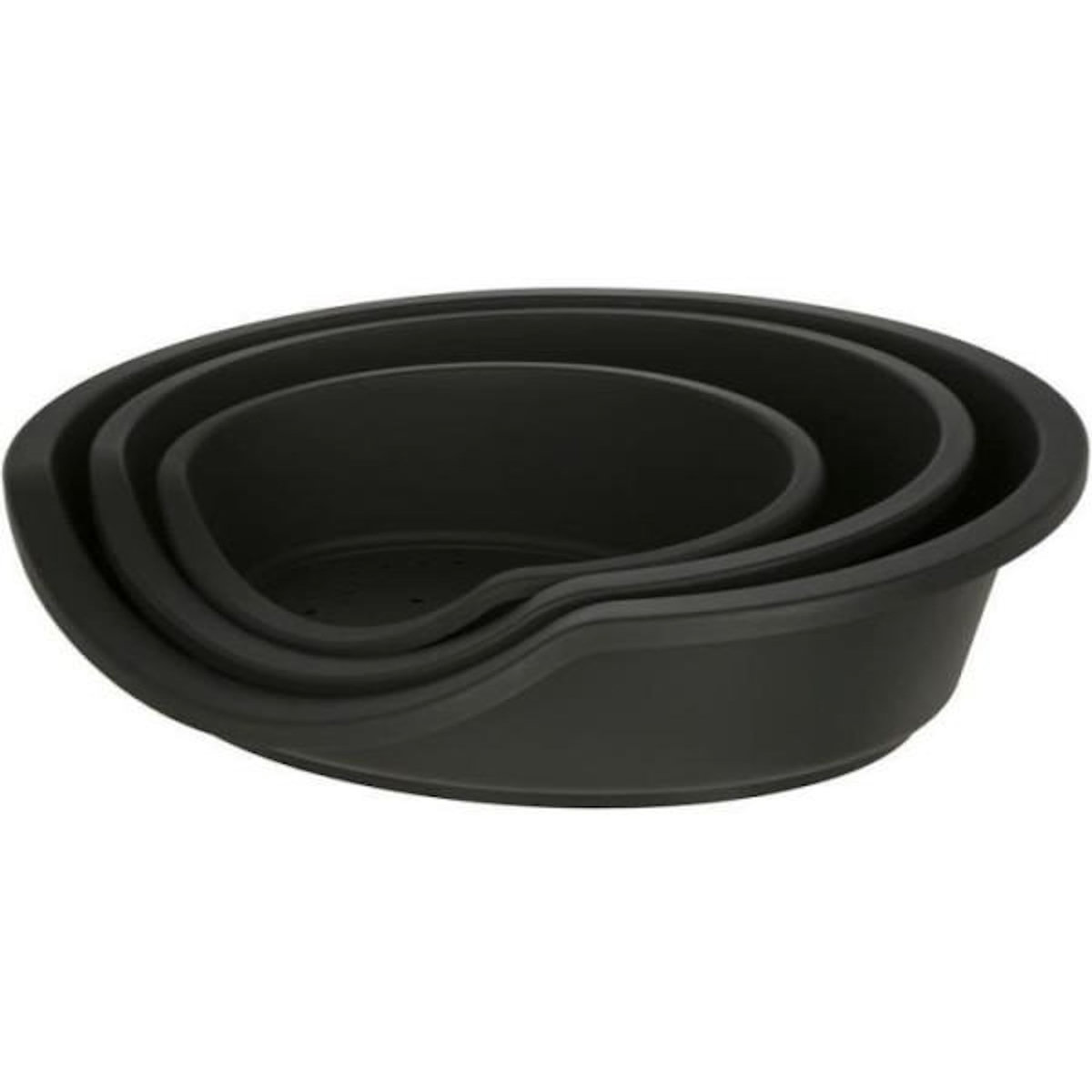 KERBL KERBL - Panier / Corbeille DREAMER - Noir - Plastique recyclé - 80x60x25cm