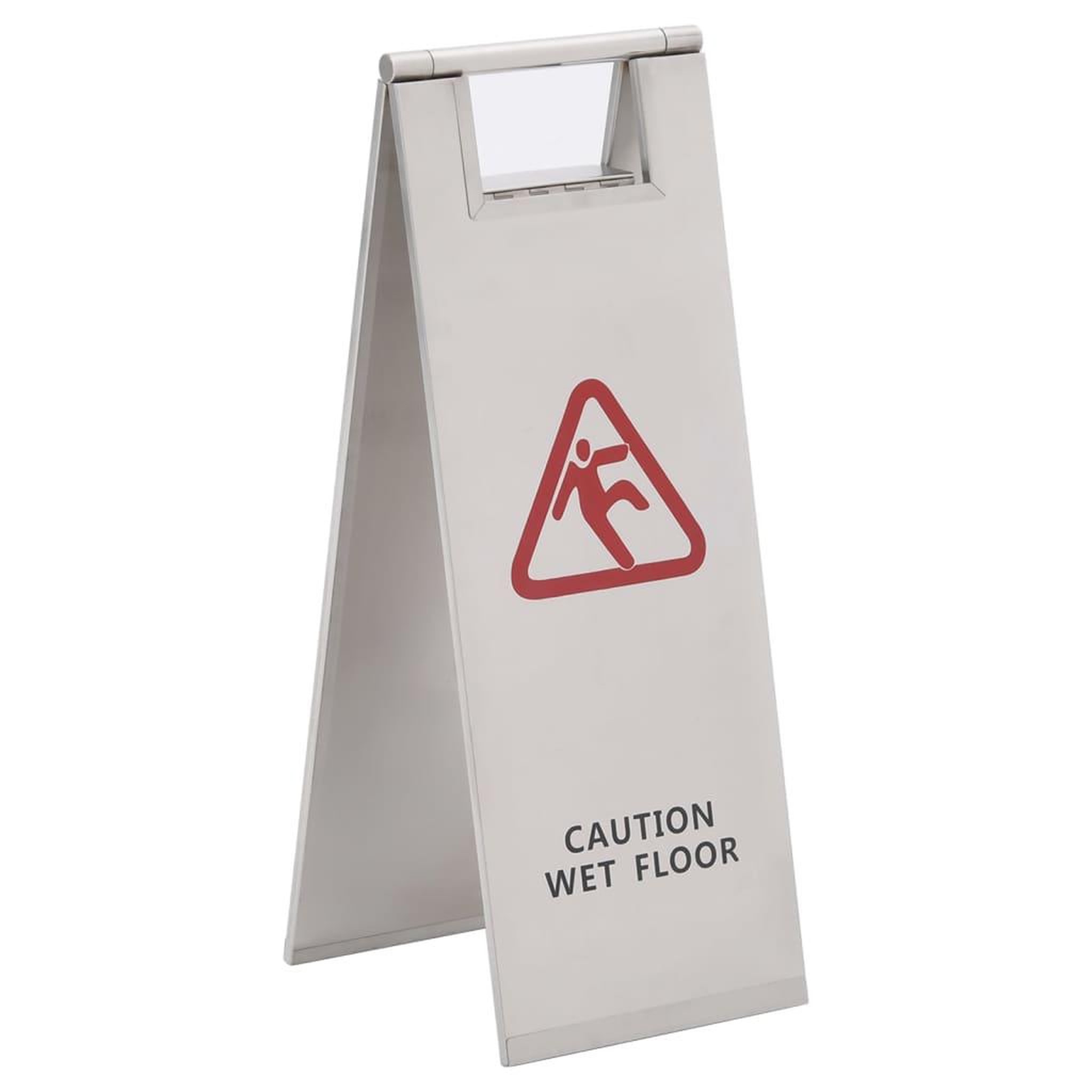VIDAXL Panneau pliable pour sols mouilles Acier inoxydable